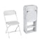 Zown Folding Chair, Stacking, Resin, White, Banquet, PK8 60540WHT8E - alternate 6